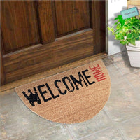 Zerbino Cocco Semiluna 38x68 Cm Moderno Antiscivolo Tappeto Ingresso Tappetino Entrata E