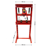 Pressa idraulica pressa da officina pressa a telaio 20 ton pressa a cremagliera rossa 16_0000572
