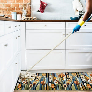 Tappeto Cucina Gomma Pvc 51x400 cm Antimacchia Passatoia Antiscivolo Antisfilo Lavabile Dis_E