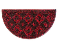 Zerbino Ingresso Semiluna Asciugapassi Assorbente Antiscivolo Morbido Made In Italy Rosso