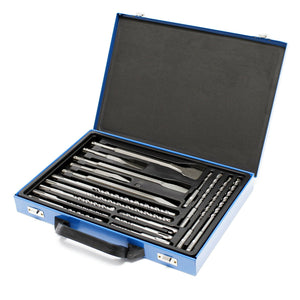 Set 17 punte e scalpelli SDS con scalpello perforatore per scatole Attrezzi officina fai da te 16_0002278