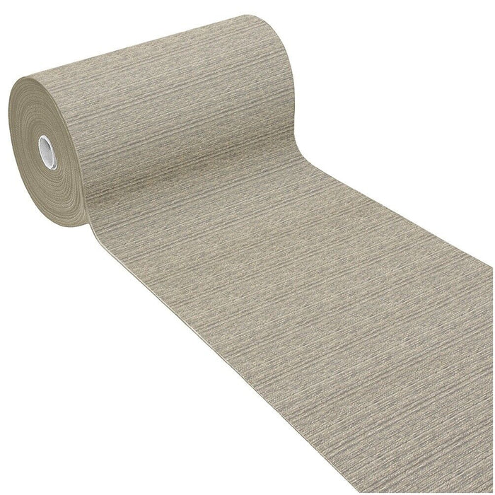 Tappeto Cucina Tinta Unita Striato 54x40 Cm Bordato Assorbente Passatoia Casa Antiscivolo Beige