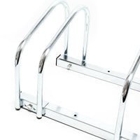 Portabici da pavimento per 5 biciclette cm 130,5 in metallo zincato 16_0001501