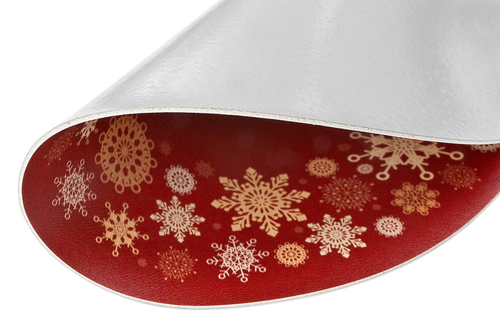 Sottopiatti Natale Set 6 Pz Rotondi 33 Cm Pvc Sotto Piatto Antimacchia Centrotavola Natalizo Dis_A