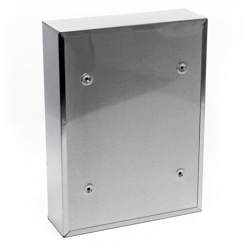 Cassetta postale di design cassetta postale da parete in acciaio inossidabile argento 16_0000058