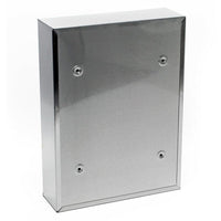 Cassetta postale di design cassetta postale da parete in acciaio inossidabile argento 16_0000058