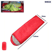 SACCO A PELO ESTIVO INVERNALE CAPPUCCIO CAMPEGGIO IMPERMEABILE 210X70CM ROSSO