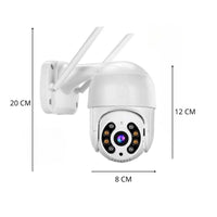 TELECAMERA VIDEOSORVEGLIANZA 8 LED WIFI 3.6MM 2 ANTENNE 12X8CM JTZ-8160QJ