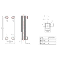 Scambiatore termico Hrale in acciaio inox 40 piastre max. Acqua solare 230 kw 16_0000837