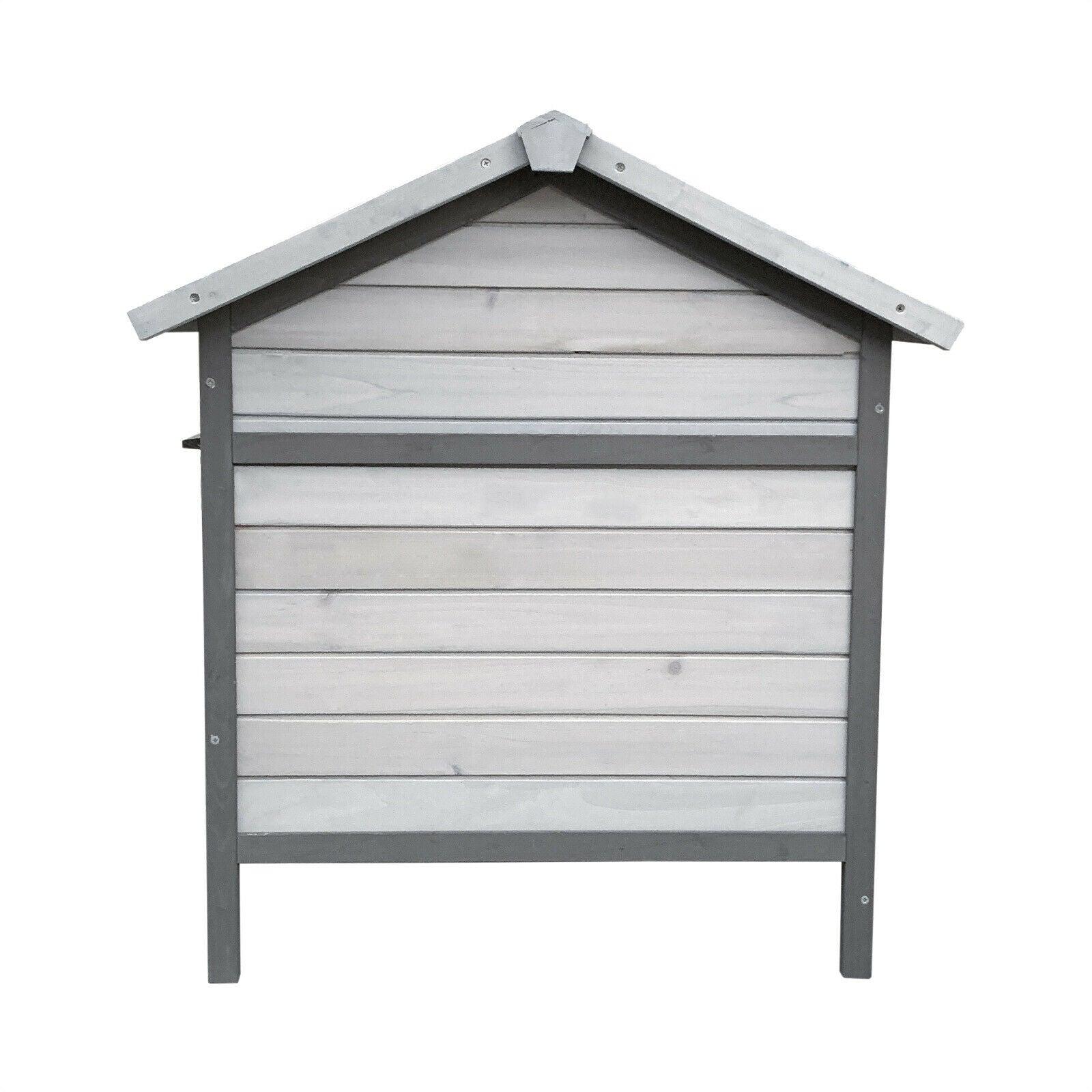 Conigliera con casetta per roditori e ruota libera 146 cm grigio chiaro 16_0002237