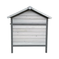 Conigliera con casetta per roditori e ruota libera 146 cm grigio chiaro 16_0002237