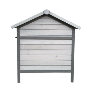 Conigliera con casetta per roditori e ruota libera 146 cm grigio chiaro 16_0002237