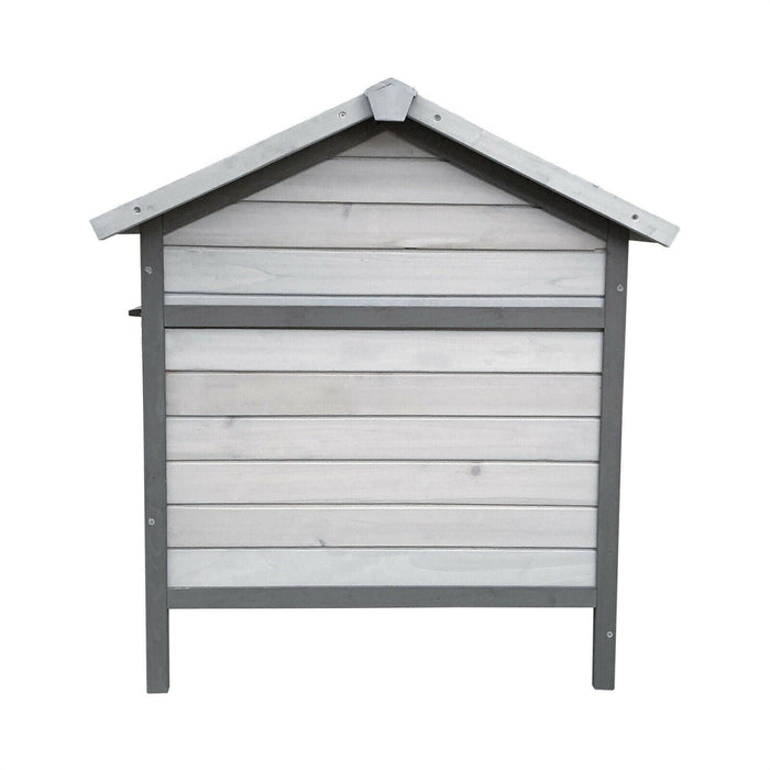 Conigliera con casetta per roditori e ruota libera 146 cm grigio chiaro 16_0002237