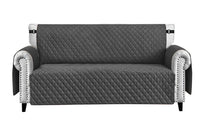 Copridivano Impermeabile Tasche Laterali Proteggi Divano Antimacchia Antiscivolo 2 Posti Antracite