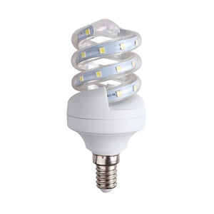 LAMPADINA LAMPADA A LED SMD 2835 5W WATT E14 SPIRALE BASSO CONSUMO LUCE FREDDA