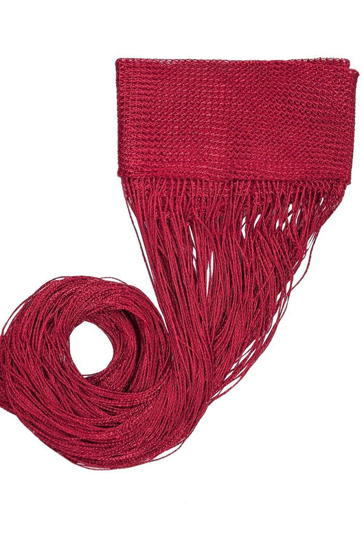 Tenda a Fili Elegante Per Porte Finestre Pannello 100x200 Cm Divisorio Camere Stanze Ambienti Bordeaux