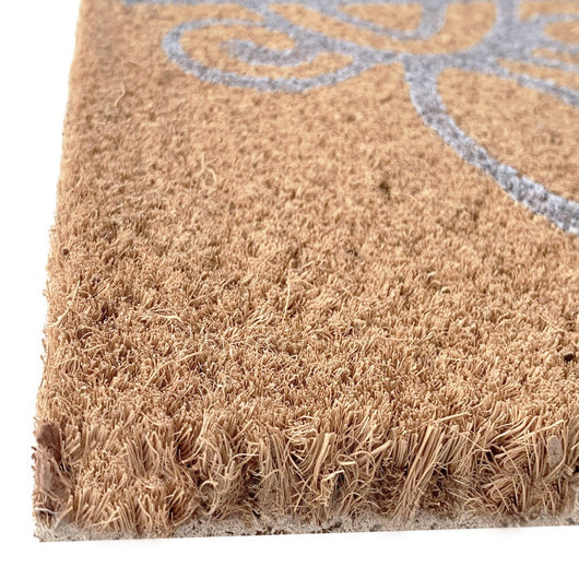 Zerbino Cocco Naturale Antiscivolo 25x75 cm Tappeto Casa Porta Ingresso Entrata Esterno - D