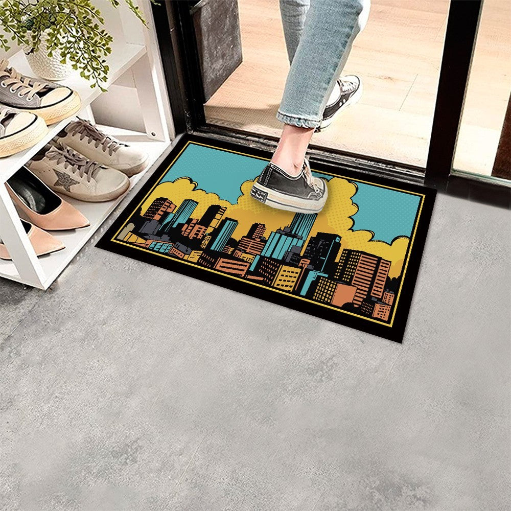 Zerbino Gomma Sostenibile 40X70 Antiscivolo Ingresso Interno Esterno Moderno Dis.O