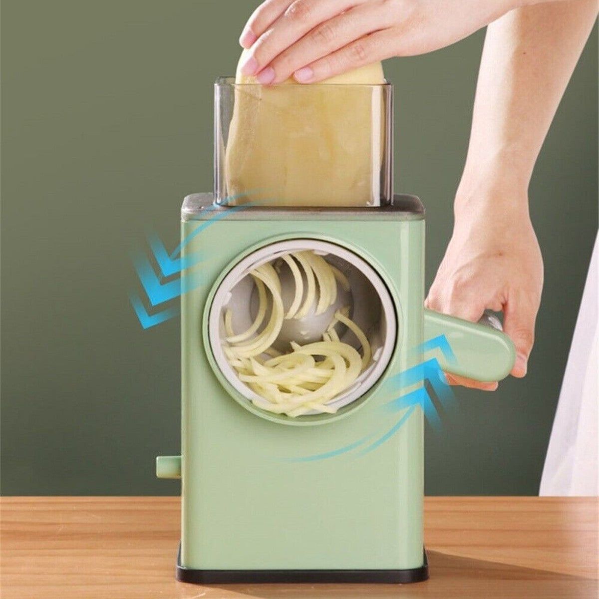 AFFETTATRICE MANUALE A MANOVELLA MULTIFUNZIONE AFFETTA TAGLIA VERDURE LD-00763