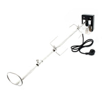 Girarrosto barbecue cm 82 230 v in pregiato acciaio girarrosto forche per grigliare spiedi 16_0002745