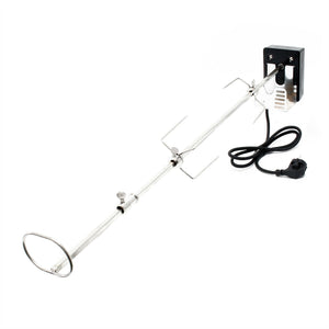 Girarrosto barbecue cm 82 230 v in pregiato acciaio girarrosto forche per grigliare spiedi 16_0002745