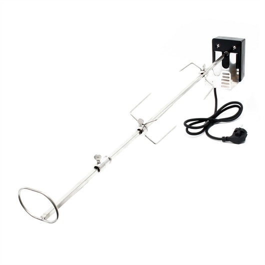 Girarrosto barbecue cm 82 230 v in pregiato acciaio girarrosto forche per grigliare spiedi 16_0002745