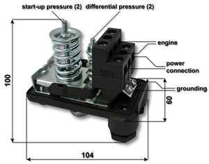 Pressostato sk-9 380v trifase pompa domestica comando pompa da pozzo 16_0000481