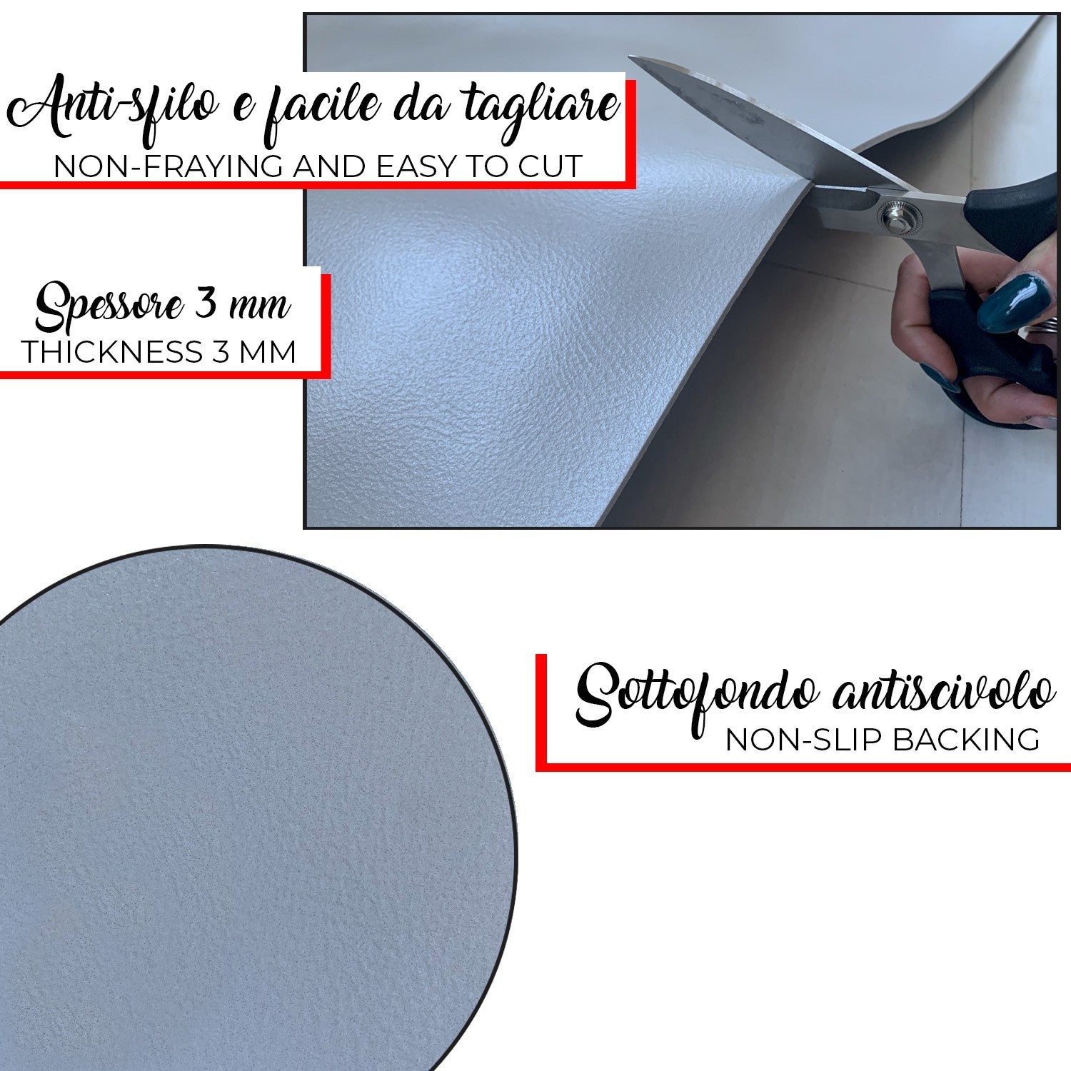 Tappeto Cucina Gomma Pvc 51x270 cm Antimacchia Passatoia Antiscivolo Antisfilo Lavabile Dis_D