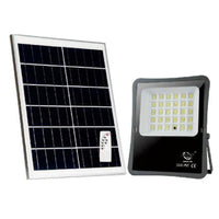 FARO LED FARETTO ALTA LUMINOSITA' PANNELLO SOLARE CREPUSCOLARE TELECOMANDO 300W