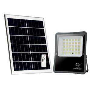 FARO LED FARETTO ALTA LUMINOSITA' PANNELLO SOLARE CREPUSCOLARE TELECOMANDO 300W