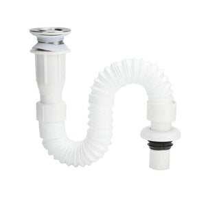 TUBO DI SCARICO FLESSIBILE LAVABO A FALDA UNIVERSALE FOGNARIO 02059