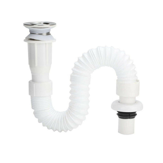 TUBO DI SCARICO FLESSIBILE LAVABO A FALDA UNIVERSALE FOGNARIO 02059