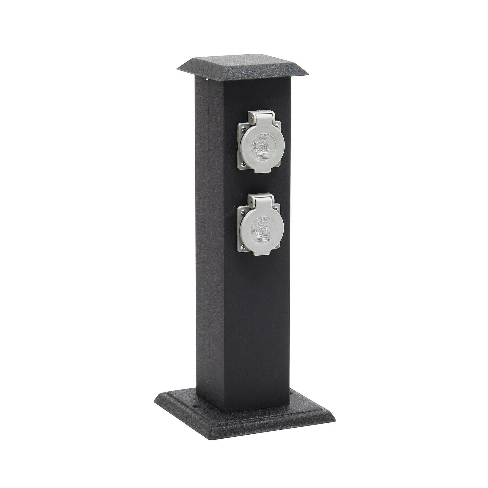Colonna energetica con 4 prese elettriche da esterno in metallo IP44 giardino 16_0002283