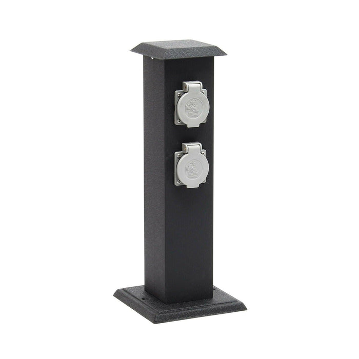 Colonna energetica con 4 prese elettriche da esterno in metallo IP44 giardino 16_0002283