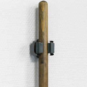 Set 10 porta scope in acciaio da parete per attrezzi pulizia giardinaggio ordine 16_0002480