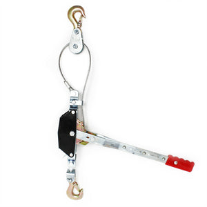 Il paranco manuale 2000 kg 2,2 m 2 trasmissione 2 ganci verricello di trazione attrezzi garage officina fai da te 16_0002749