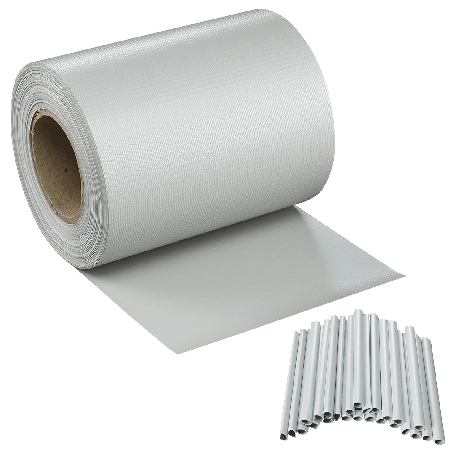 Striscia Banda Frangivista Fasce PVC Rotolo Schermo Privacy Recinzione Balcone Cancello - Grigio