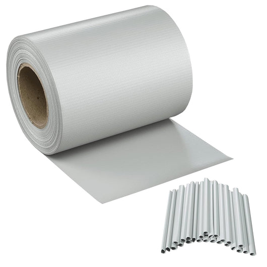 Striscia Banda Frangivista Fasce PVC Rotolo Schermo Privacy Recinzione Balcone Cancello - Grigio