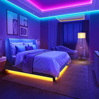 STRISCIA LED ADESIVA 5MT LED SMD 5050 RGB MULTICOLOR SMART APP TELECOMANDO