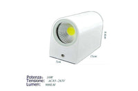 APPLIQUE DOPPIO LED 10W BIANCO LAMPADA LUCE FREDDA PARETE UP DOWN FARO ESTERNO