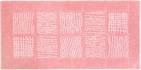 Tappeto Scendiletto Camera Bagno 65x140 cm Shaggy Puro Cotone Assorbente Antiscivolo Rosa