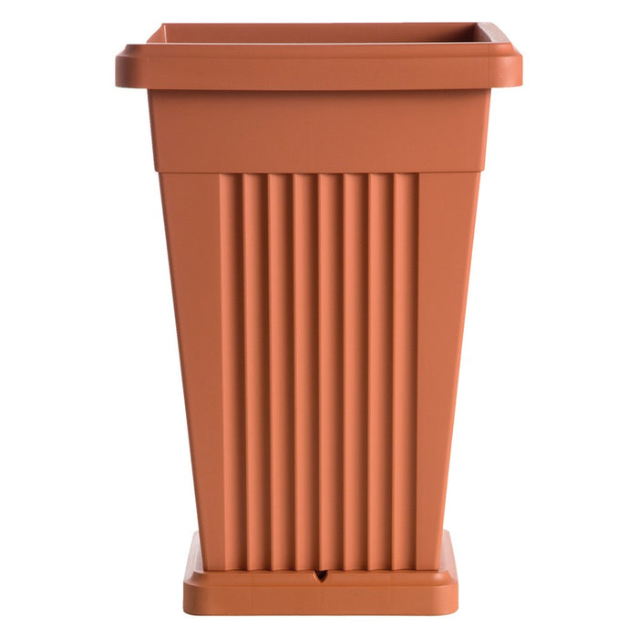 VASO PIRAMIDE CM 40X40XH59 TERRACOTTA