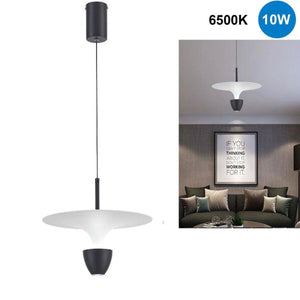 LAMPADARIO INDUSTRIALE SOSPENSIONE MODERNO SOFFITTO LUCE LED FREDDA 6500K NERO