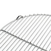 Griglia tonda in acciaio inox 44,5 cm barbecue a carbonella/gas/girevole 16_0001850