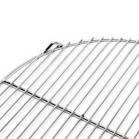 Griglia tonda in acciaio inox 44,5 cm barbecue a carbonella/gas/girevole 16_0001850