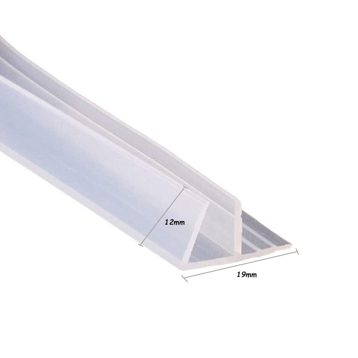 GUARNIZIONE BOX DOCCIA PROFILO F RICAMBIO SILICONE TRASPARENTE 6MM 2MT 74234