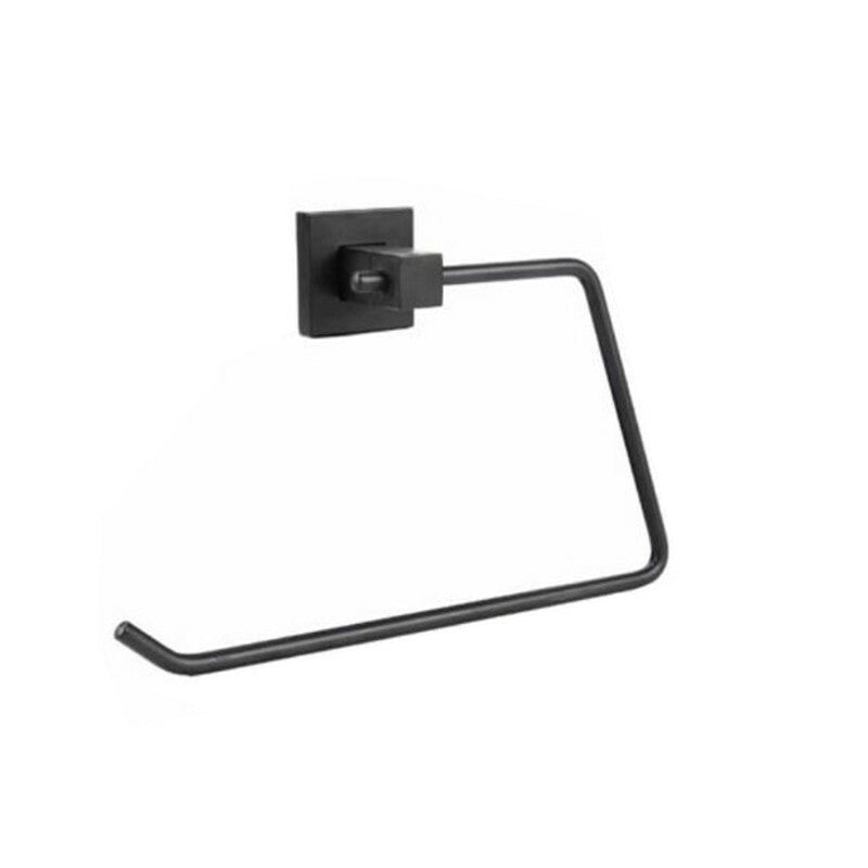 Porta Asciugamano Asciugamani Quadrato Ospite accessori appendi muro parete nero