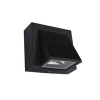 APPLIQUE LED COB IP65 FARETTO 5W LAMPADA MURO PARETE NERO LUCE FREDDA 6000K