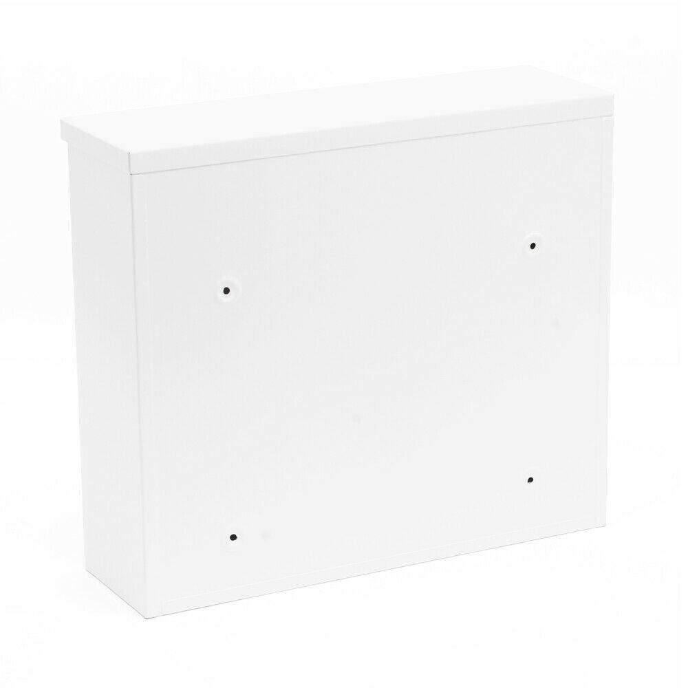 Cassetta postale di design da parete con chiavi 36 x 32 x 11,5 cm bianco 16_0000104