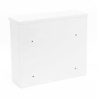 Cassetta postale di design da parete con chiavi 36 x 32 x 11,5 cm bianco 16_0000104